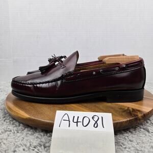 G.H. Bass & Co Weejuns Mens 10D Burgundy Casual Office Daily Tassel Loafer